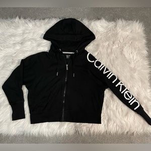 Calvin Klein Black Zip Up Hoodie